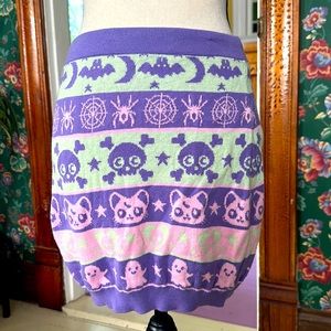 Dolls Kill Trickz N’ Treatz Eclipse Dayz Mini Skirt